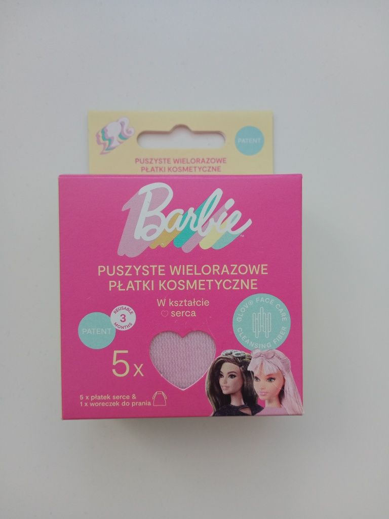 Glov Barbie Waciki Wielorazowe w Kształcie Serca 5 Sztuk