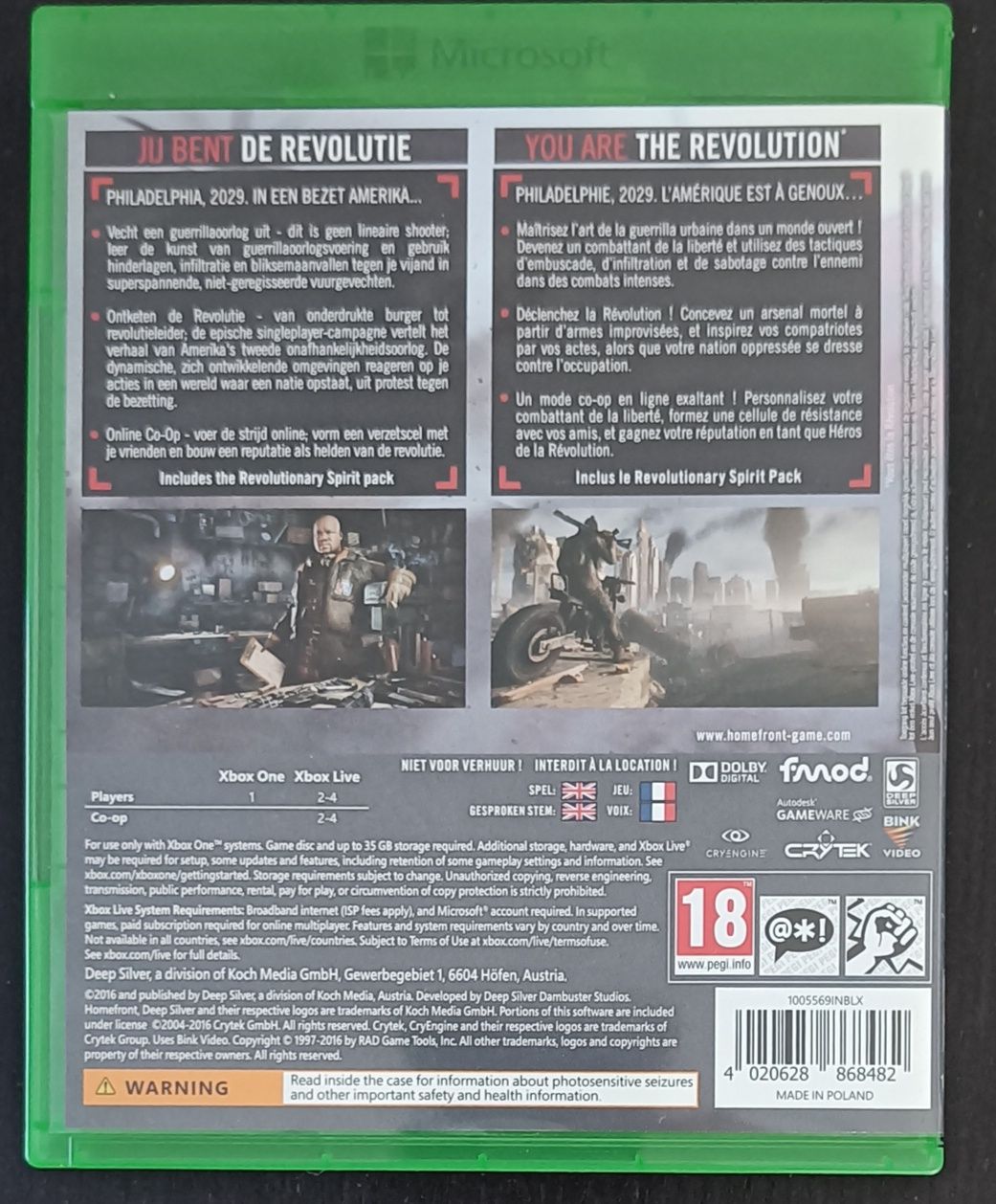 Xbox One Homefront Revolution