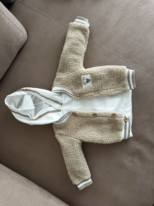 Куртка тедді і кофта, світшот 74,6-9 місяців