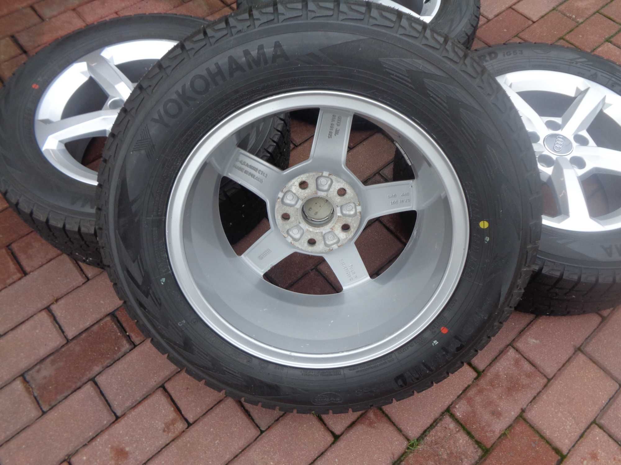 Alufelgi 16 Audi Q2 z oponami zimowymi 215/60/16 2023r 8mm ORG BDB