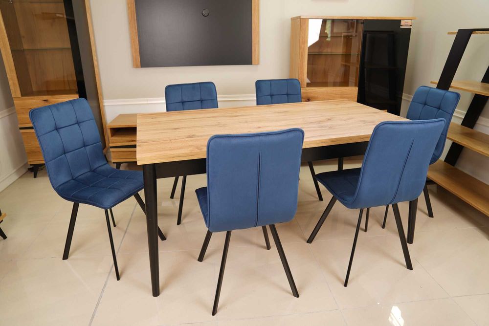 (55WR) Stół st-05 rozkładany + 6 krzeseł orlando solar 79, 1650 zł