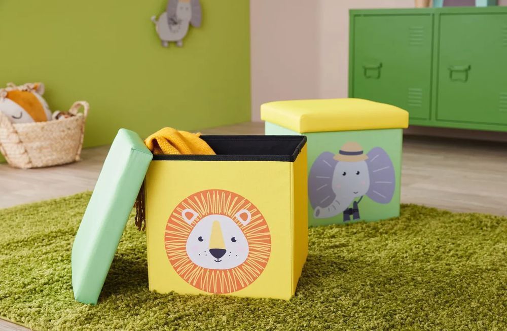 Puf Pufa Pojemnik Na Zabawki Dla Dzieci Livarno Home Zoo - Słoń