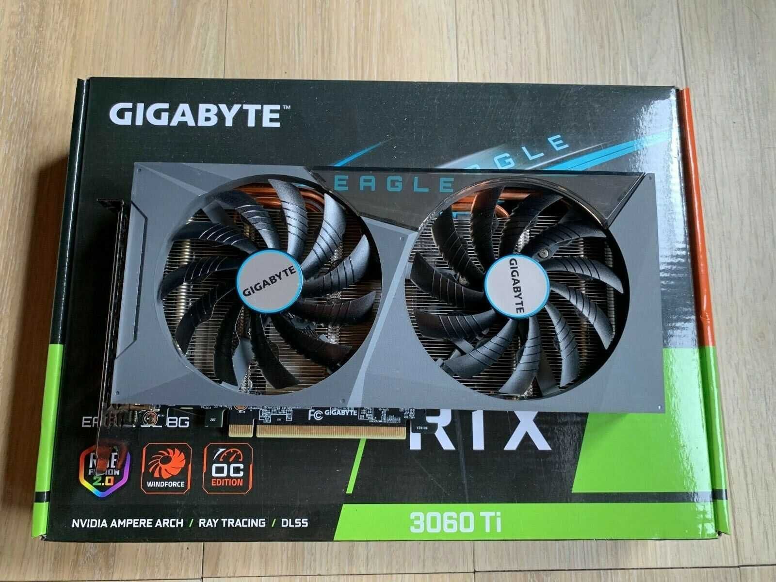 Gigabyte RTX 3060Ti 8Gb Eagle OC (GDDR6, 256 bit, PCI-E 4.0 x16)б/в