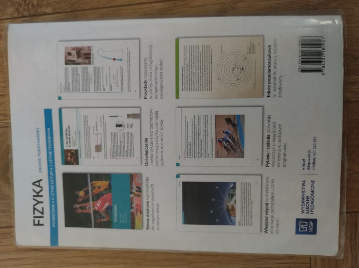 Podręcznik  Fizyka 1 WSiP zakres podstawowy liceum technikum