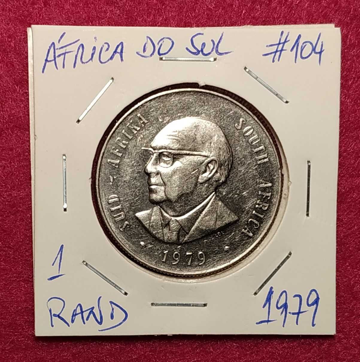 África do Sul - moeda de 1 rand de 1979