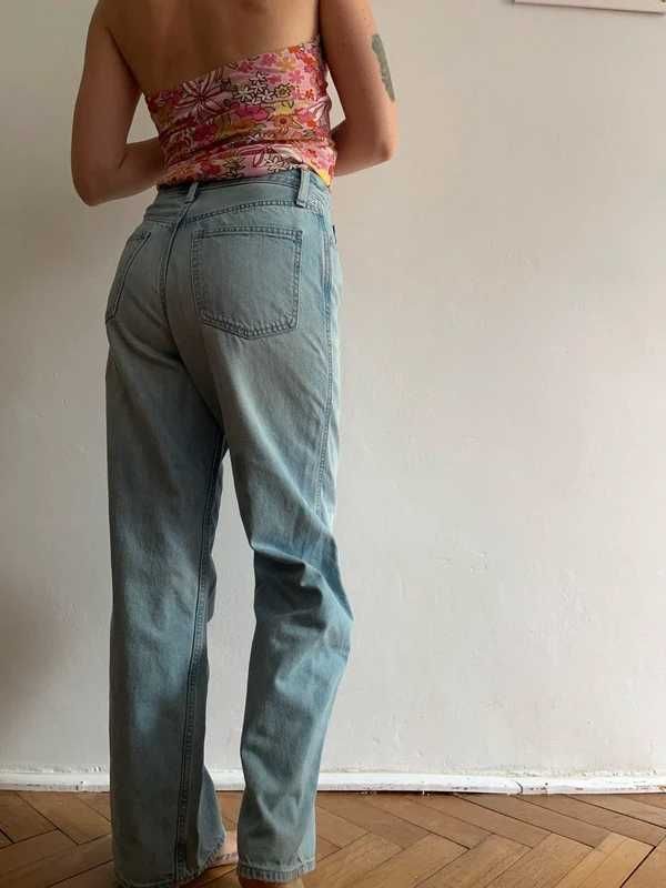 Jeansy Uniqlo wide straight