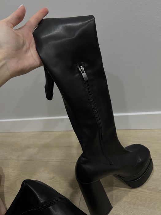 Ботфорти жіночі з екошкіри