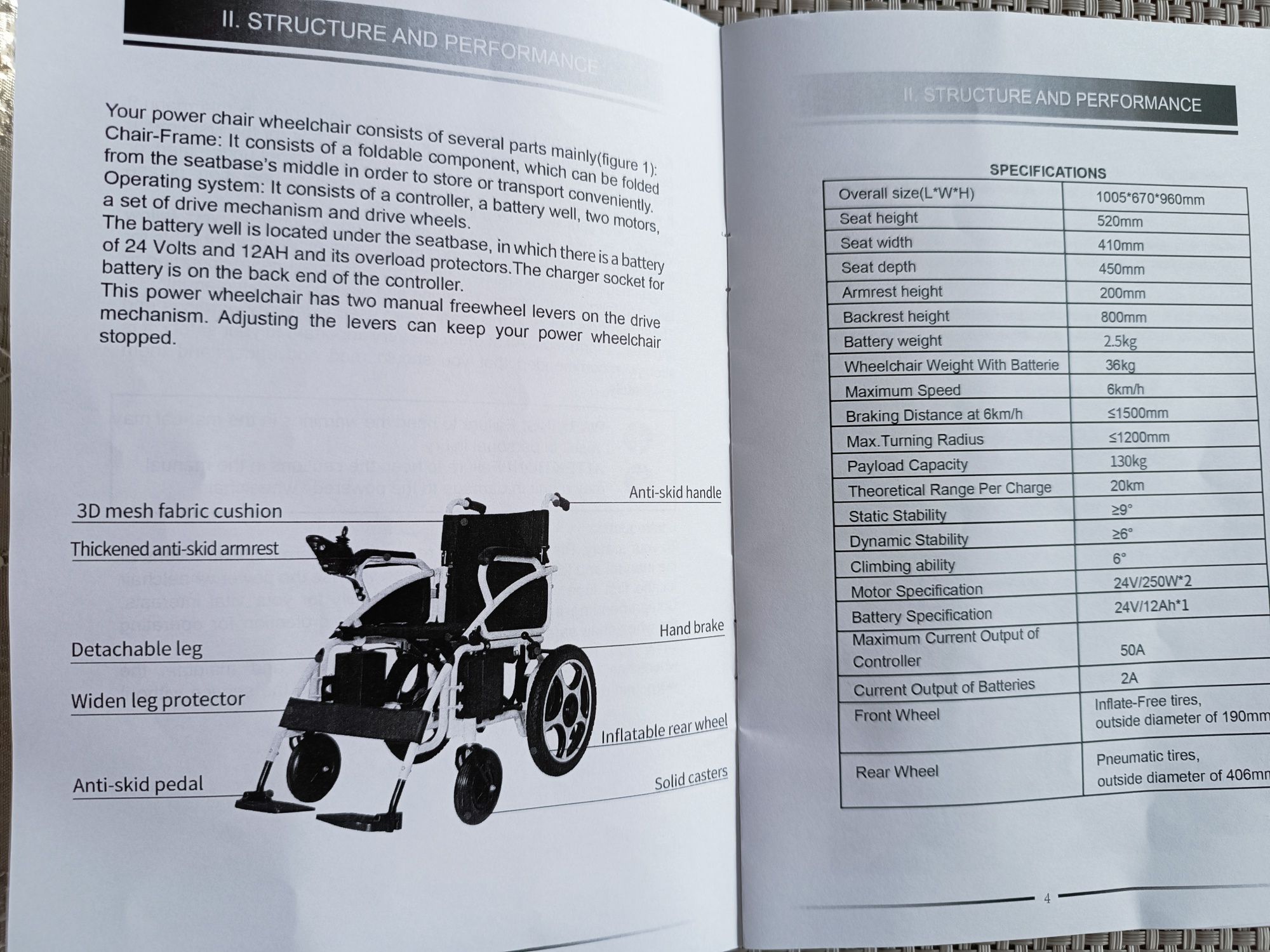 Wózek inwalidzki Antar AT52304