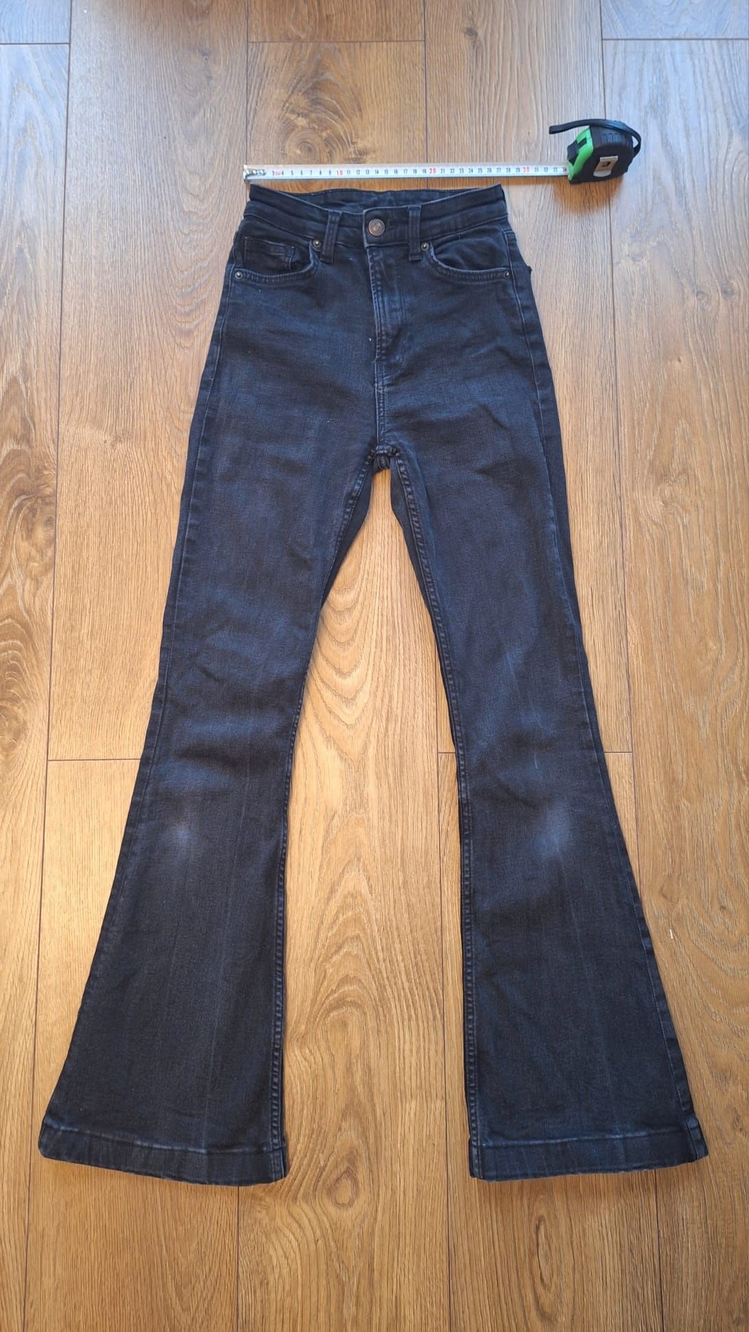Flare jeans Bershka czarne