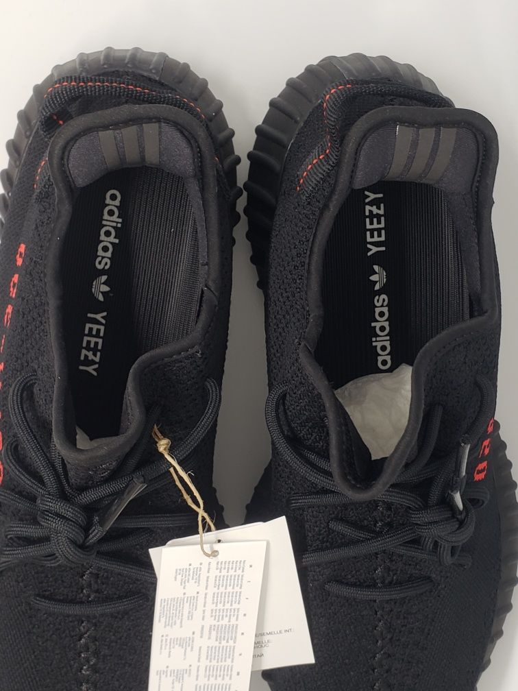 NOWE 38 5.5 Yeezy Boost 350 V2 BRED Wiele Rozmiarów Black Red DSWT Ory