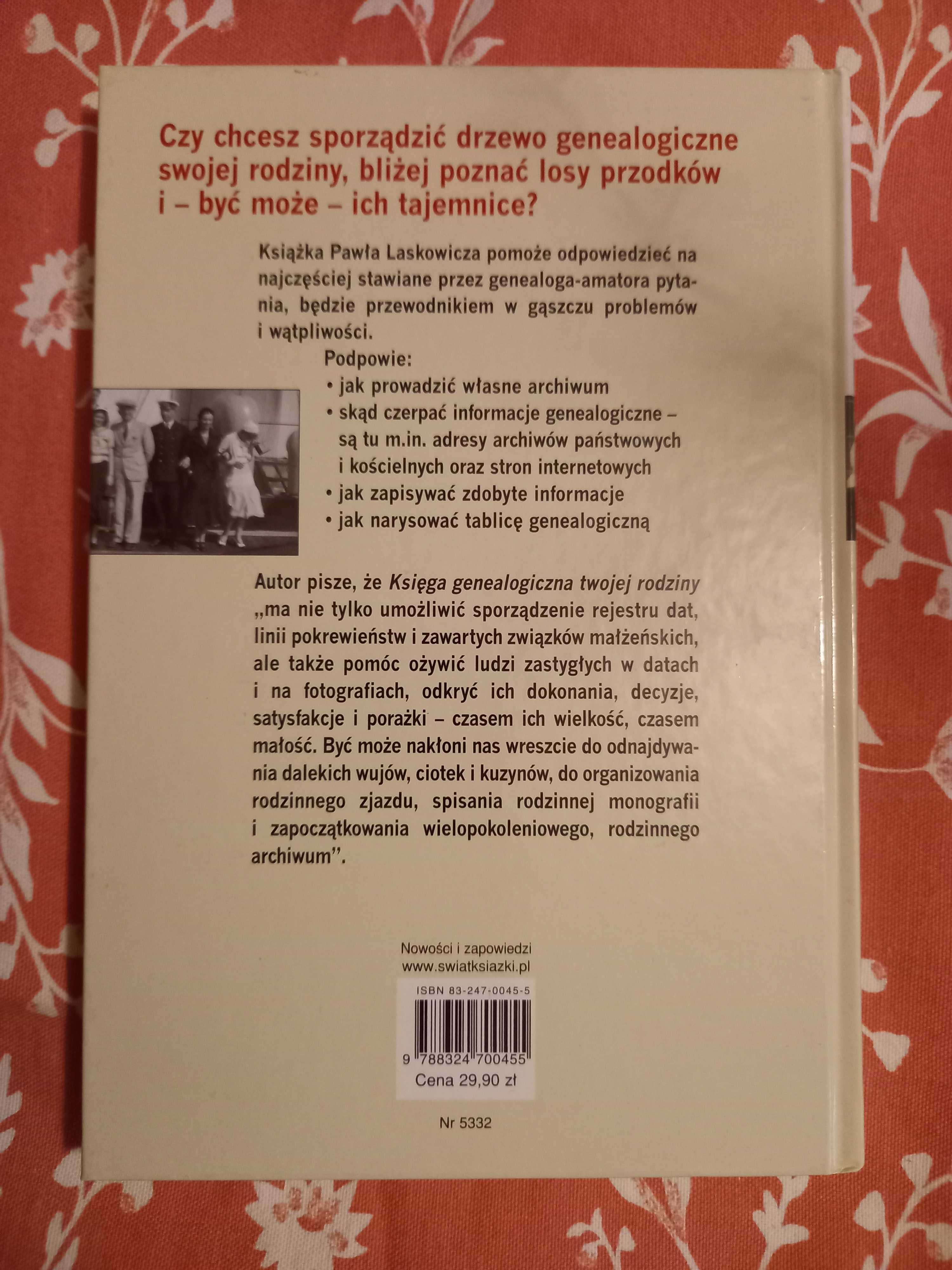 "Księga genealogiczna twojej rodziny", Paweł Laskowicz