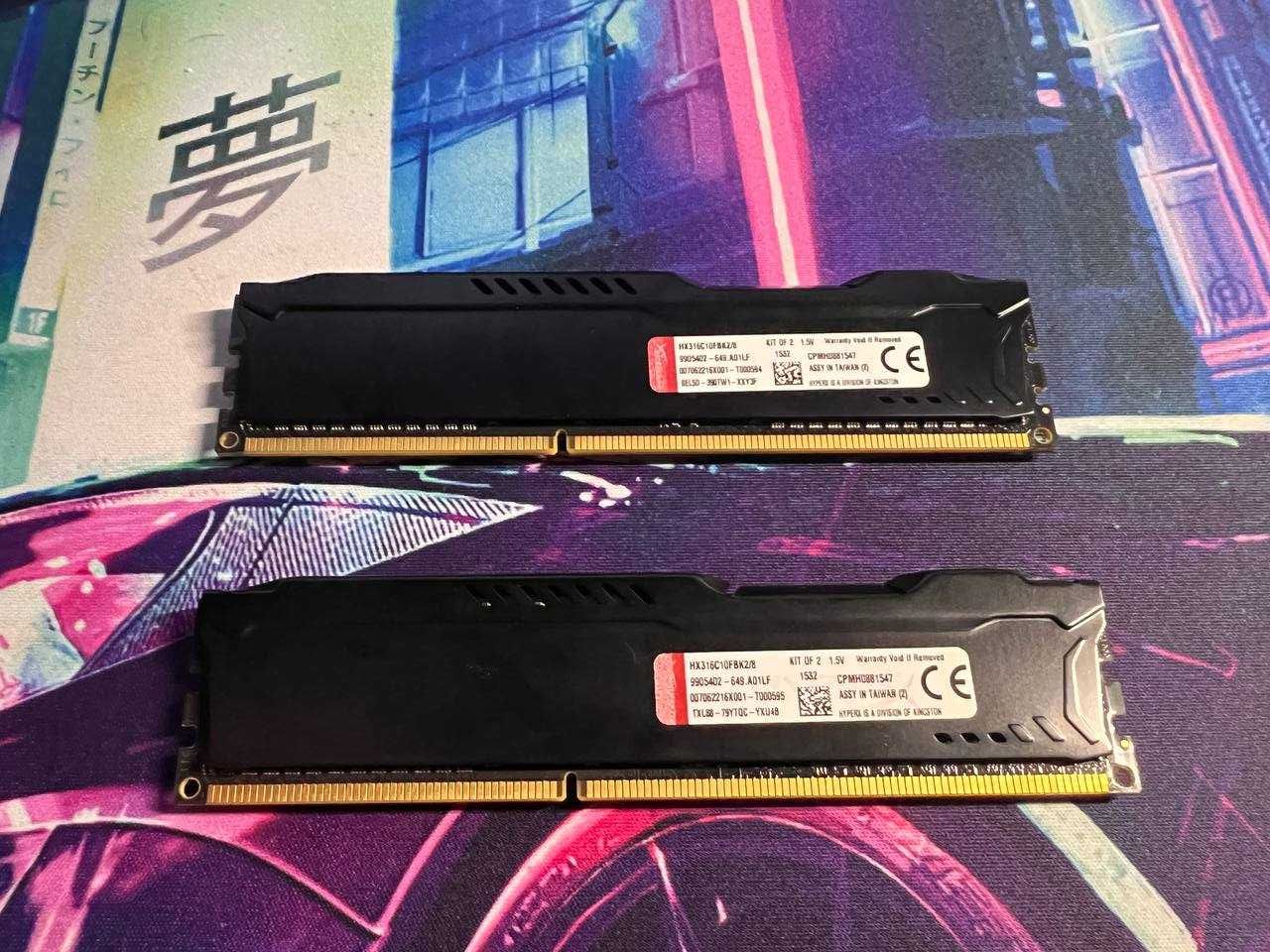 AMD FX-8300 с боксовим кулером, Оперативка HyperX DDR3 8 Гб