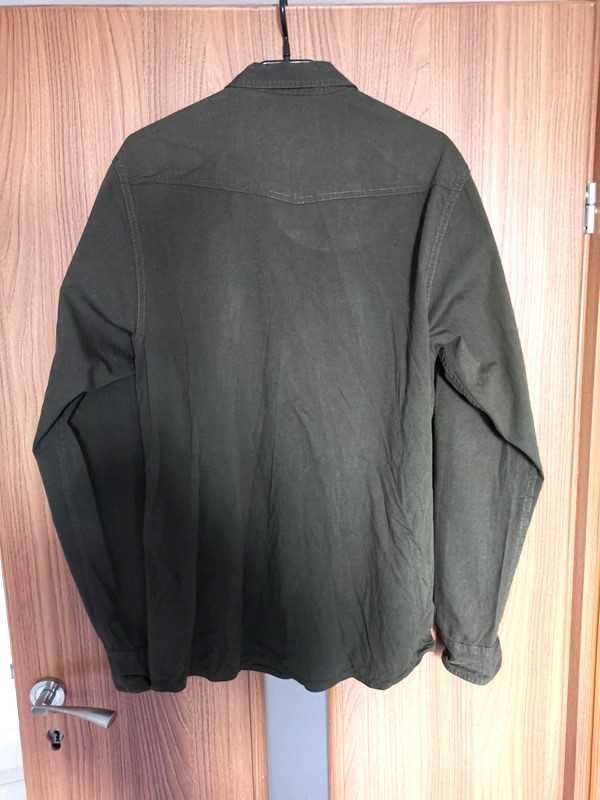 Ciemnozielona Koszula Cropp XL Slim fit