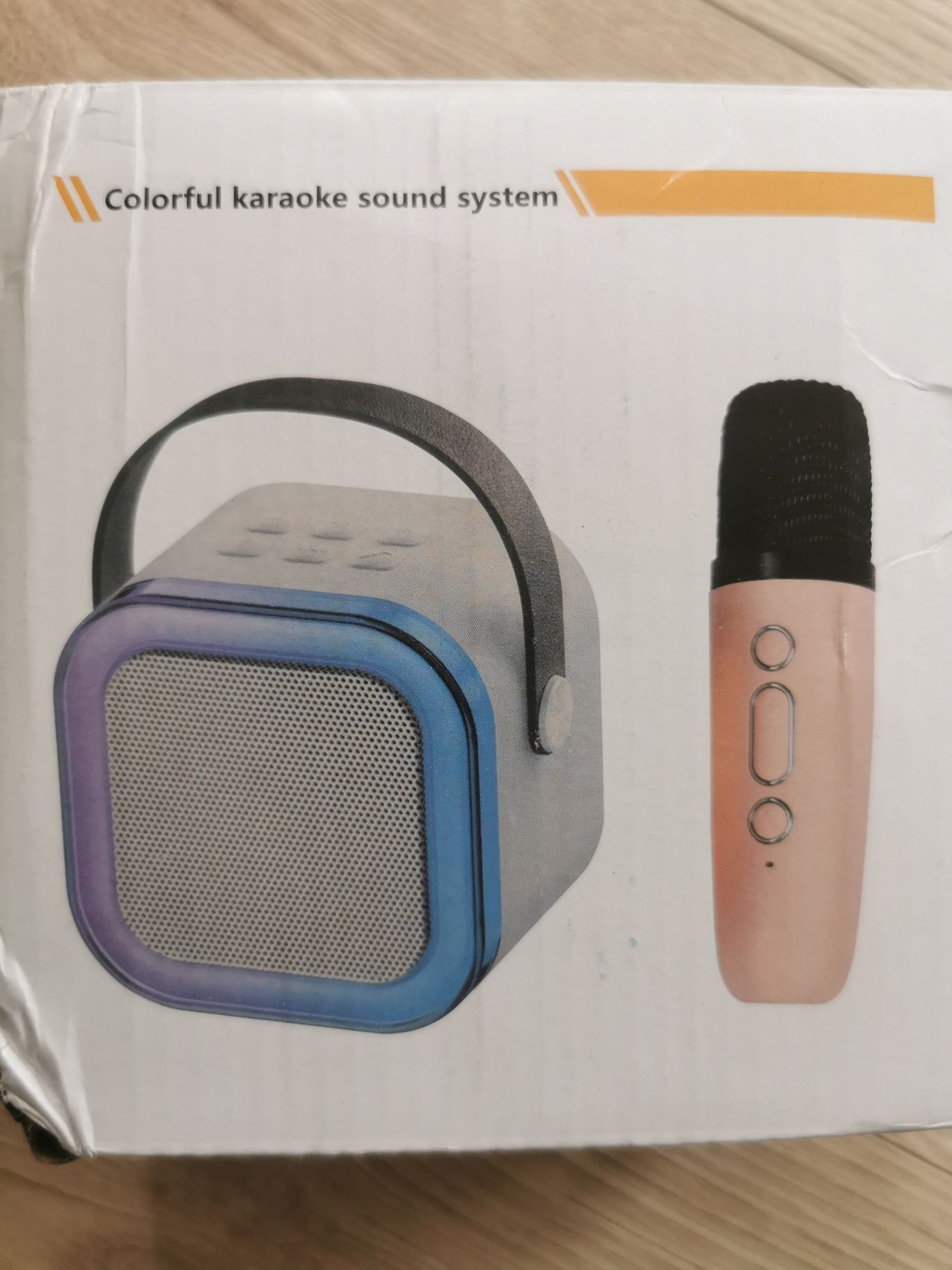 Mini zestaw do karaoke Bluetooth, mikrofon i głośnik bezprzewodowy.