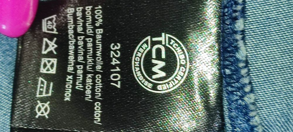 Mega jeansowy kombinezon rozm L -XL wymiary na fotkach