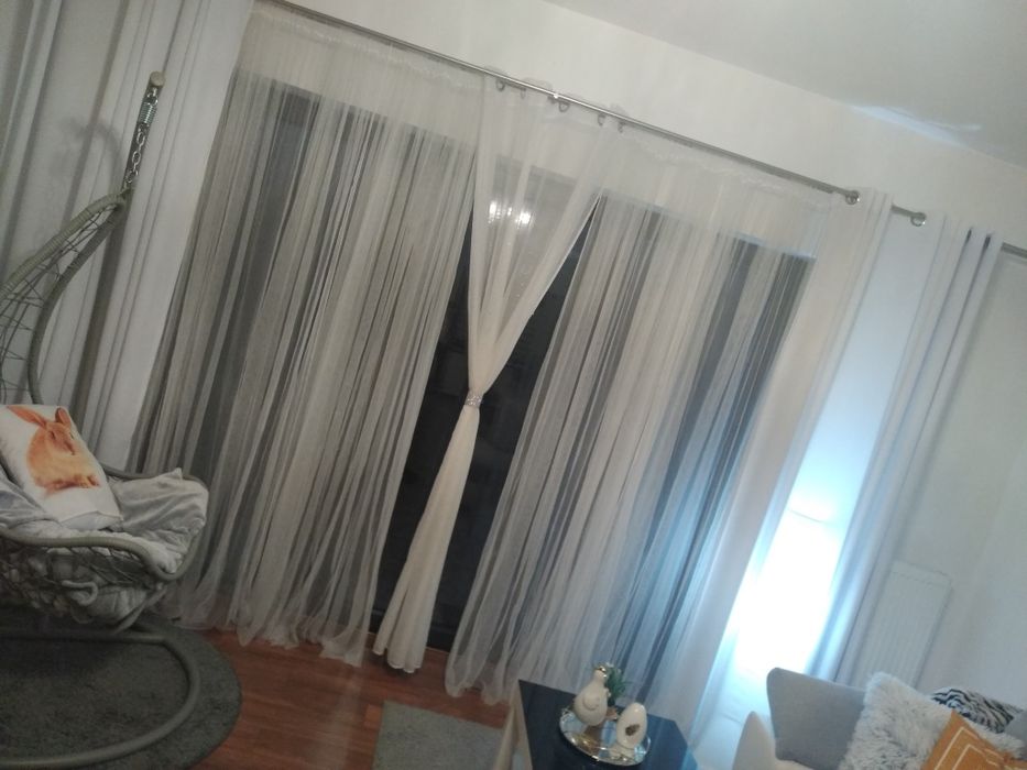 Firanki białe  do salonu dziecięcego białe firany zwiewne