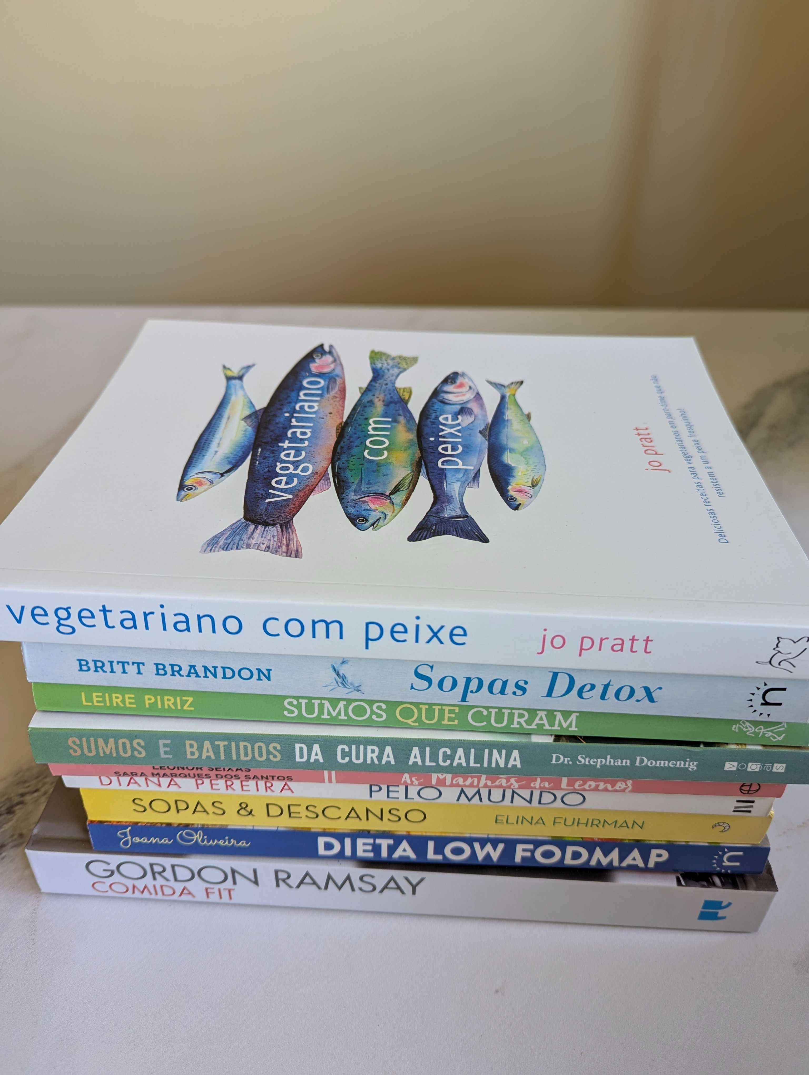 Promo 9 livros culinária - novos - menos de metade do preço