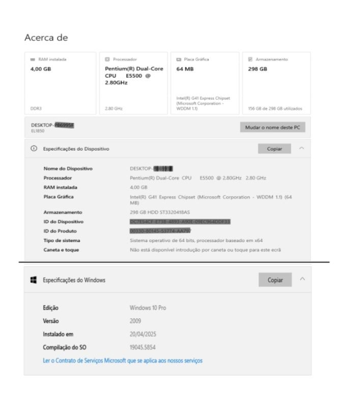 Desktop e Impressora Wi-Fi