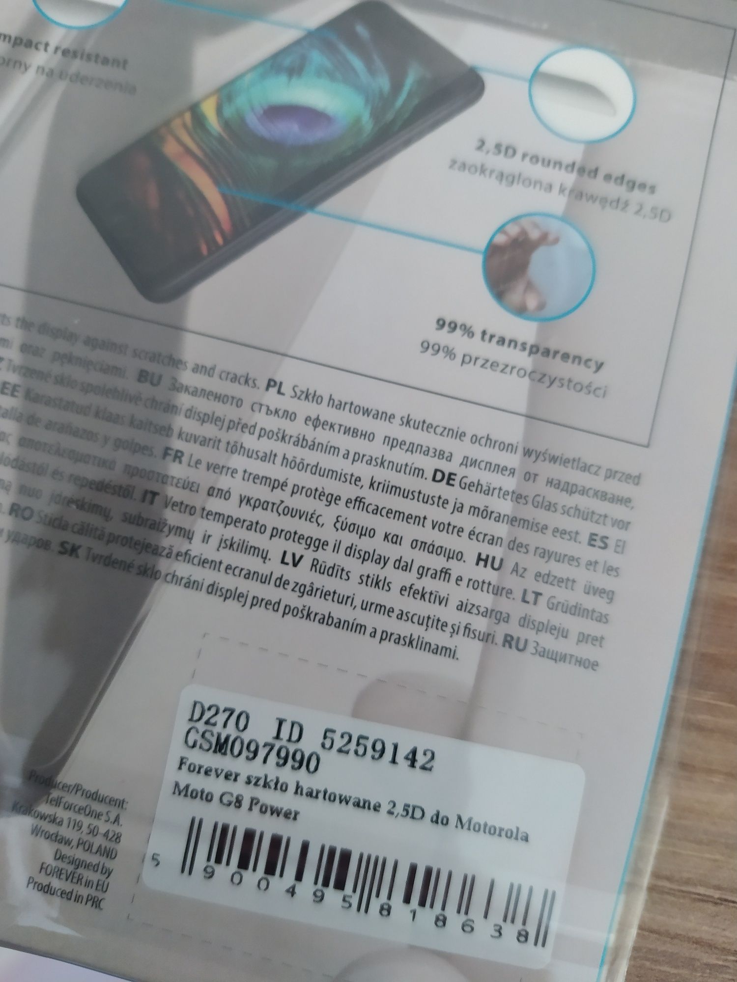 Etui plus szkło Motorola G8 power