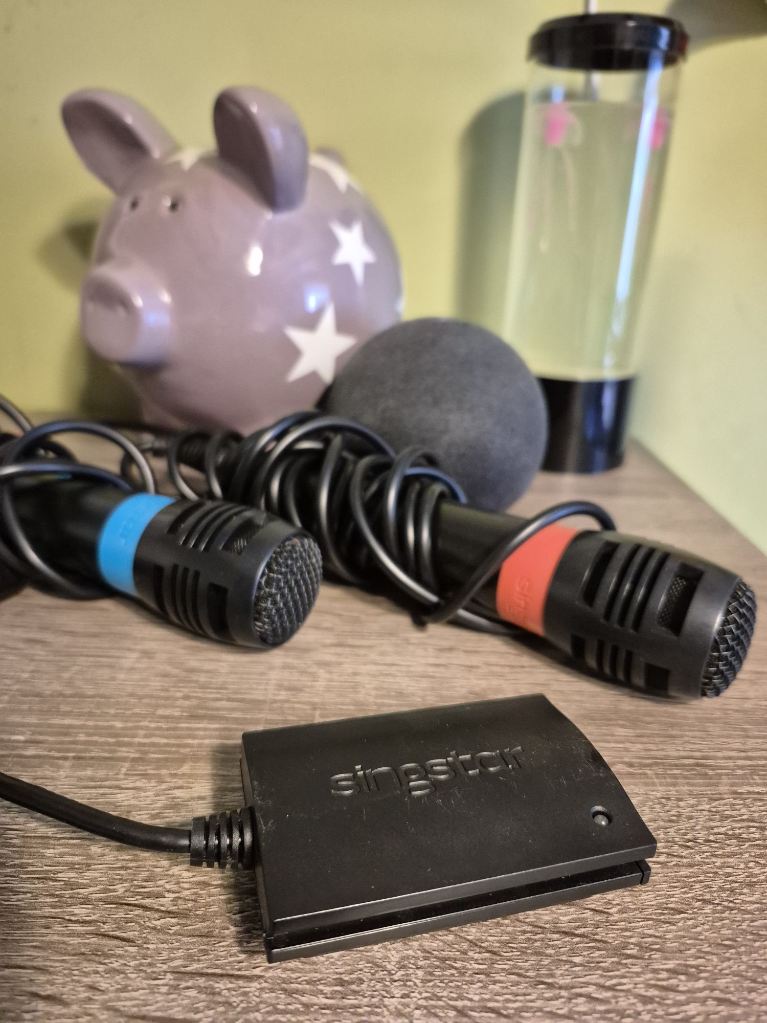 Dwa mikrofony Singstar do PlayStation 3 i Ps2 i kamera