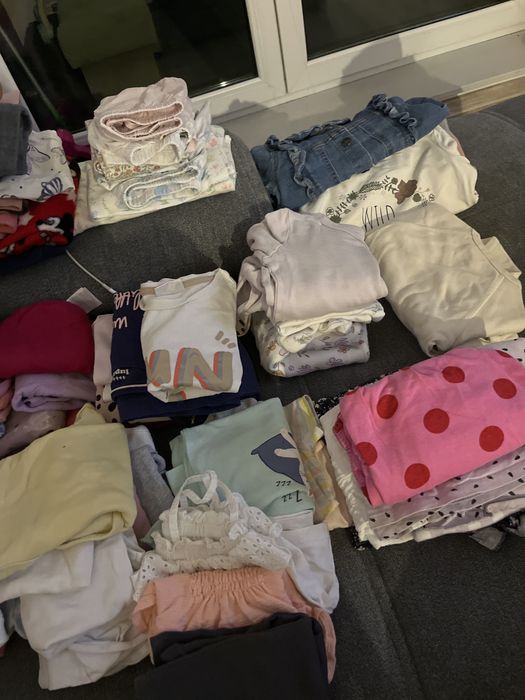 Ubranka dla dziewczynki. Rozmiar 74-86