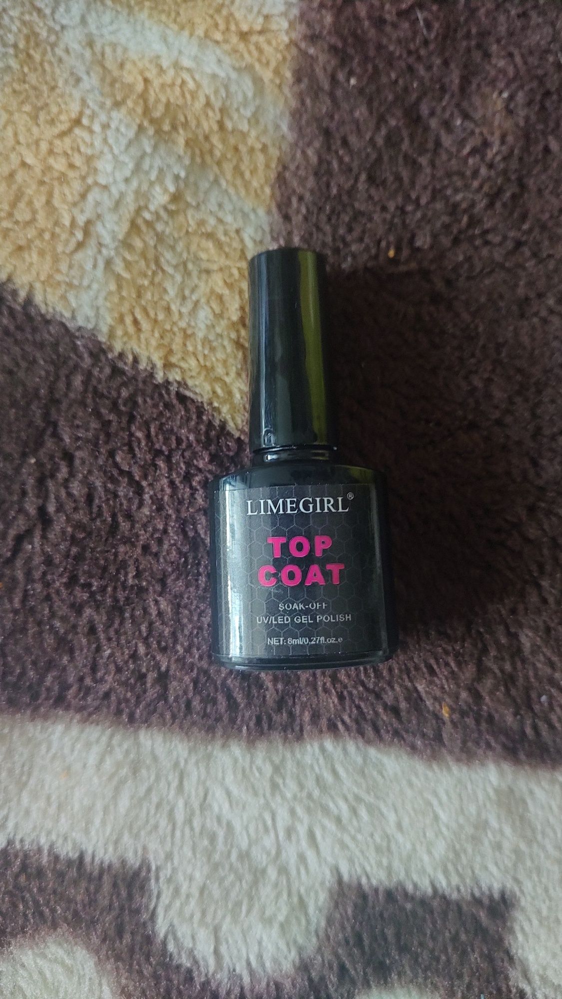 Top coat szybkoschnący do paznokci hybrydowy UV LED