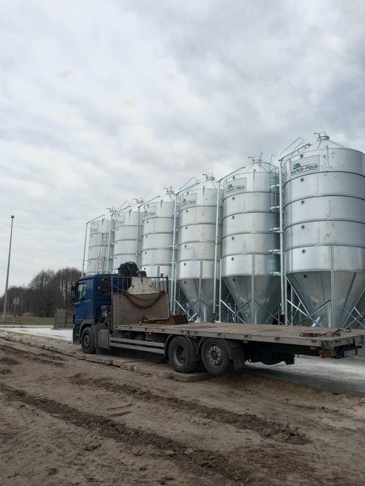 Silos Zbożowy Paszowy Lejowy 3/5/6/8/9/12/15/18/20/25/30T Producent PL