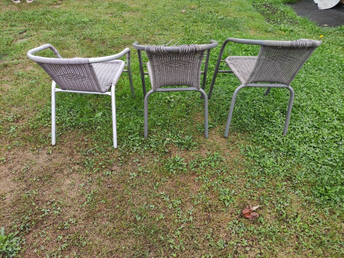 Meble ogrodowe / krzesła ogrodowe tarasowe technorattanowe
