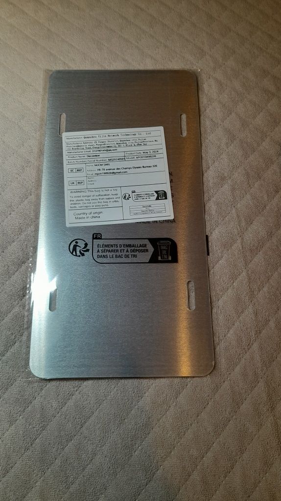 Tablica ozdobna aluminiowa OUTATIME