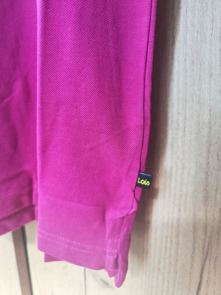 Koszulka bawełniana polo hiszpańskiej firmy Lois Jeans, rozmiar S, now