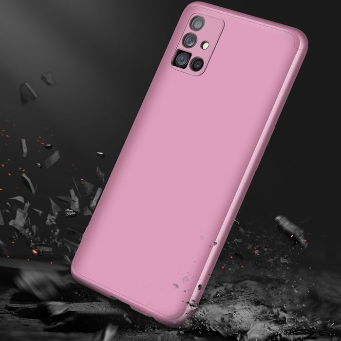Etui Ochronne na Całą Obudowę Samsung Galaxy M51 - Różowe