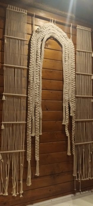 Painel decorativo em Macramé