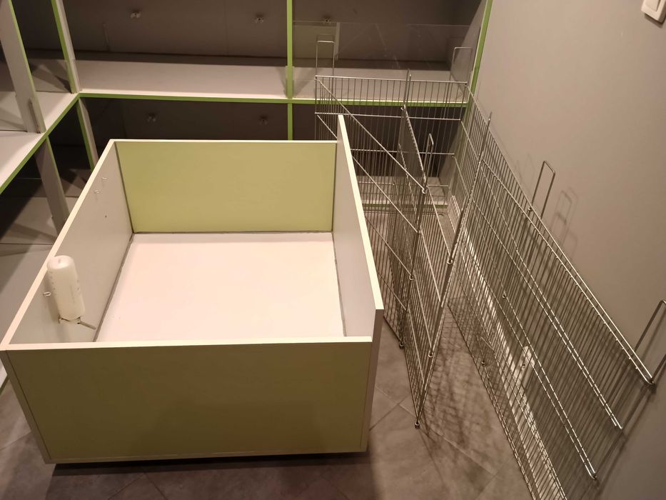 Klatka, boks dla królika świnek morskich 100cm + wybieg metalowy 150cm