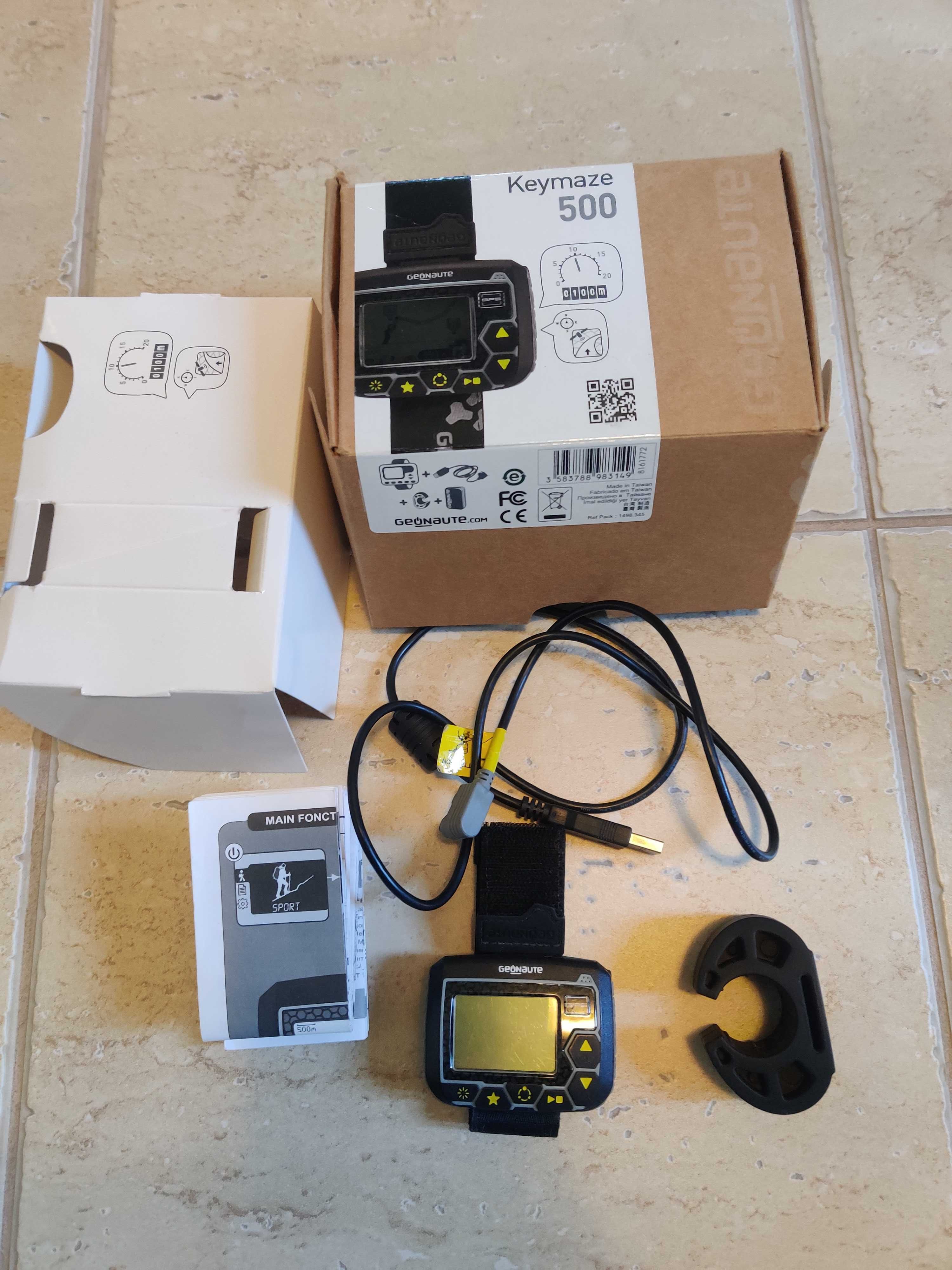 Zagarek GPS biegowy/rowerowy Geonaute Keymaze 500
