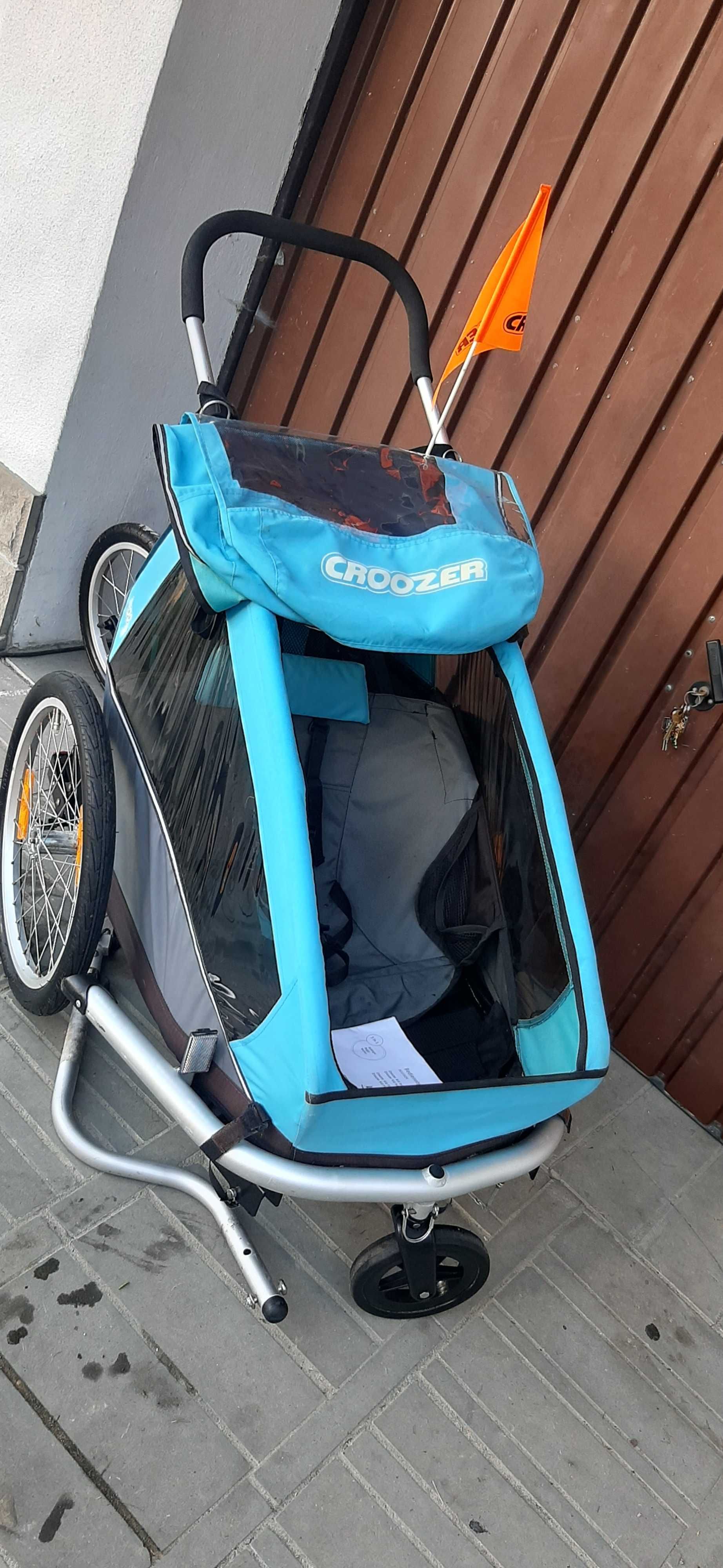 Croozer kid 1 przyczepka rowerowa 3w1 jogger komplet bdb