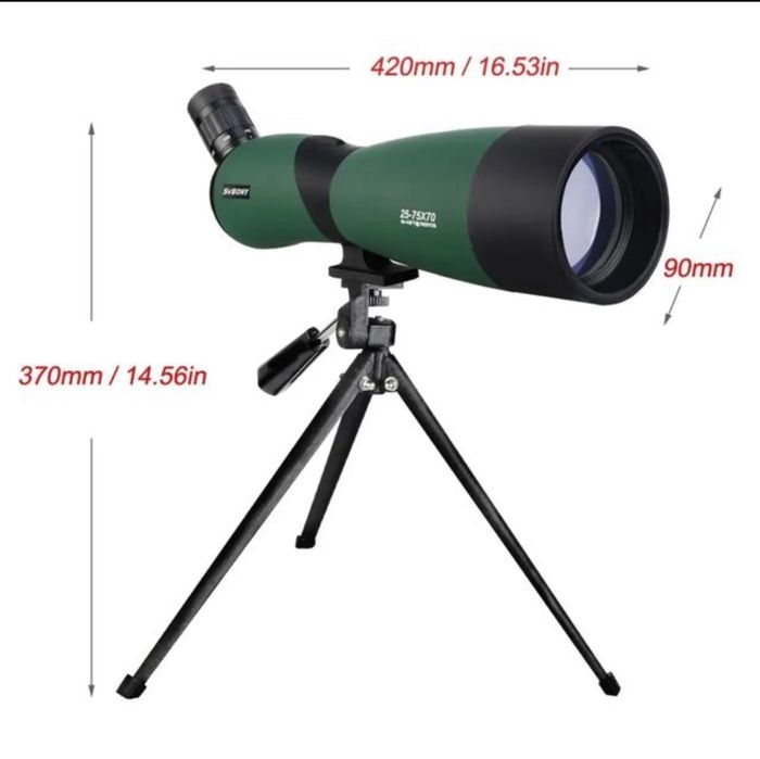 Telescópio Svbony 25-75 x 70 mm Zoom