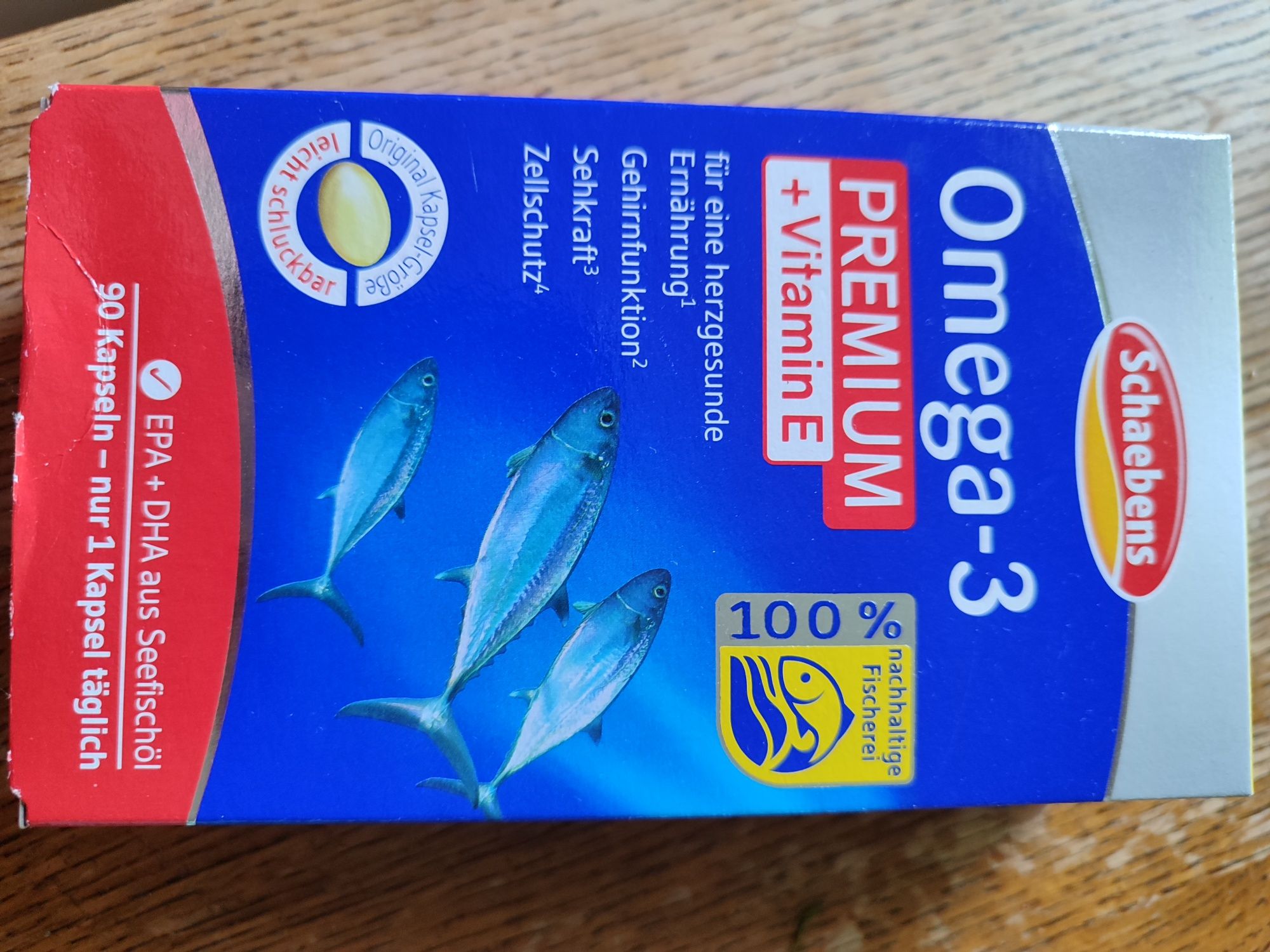 Omega 3 Schaebens 90 kapsul з лосося та риб'ячого жиру