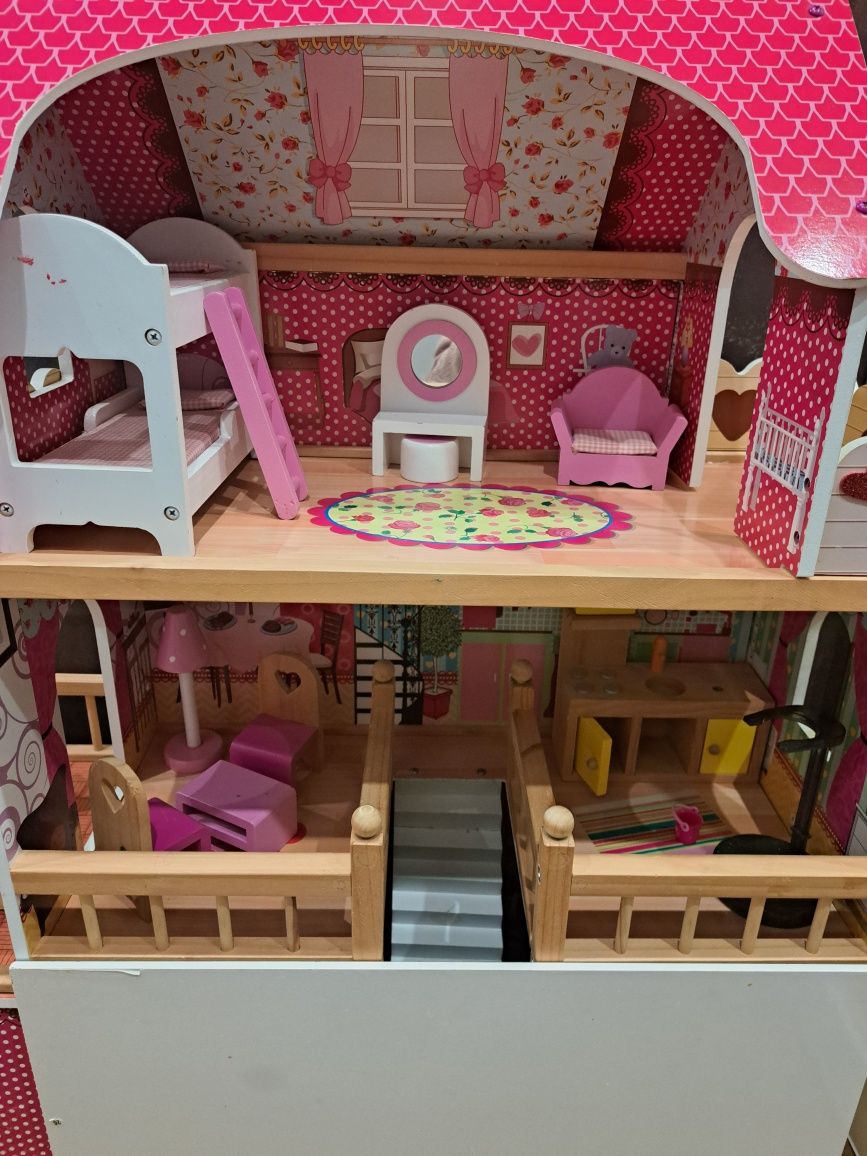 Piętrowy domek dzieciecy do zabawy