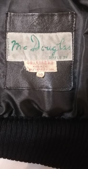 Бомбер McDouglas куртка 50 шкіряна льотна пілот авіатор кожаная кожа