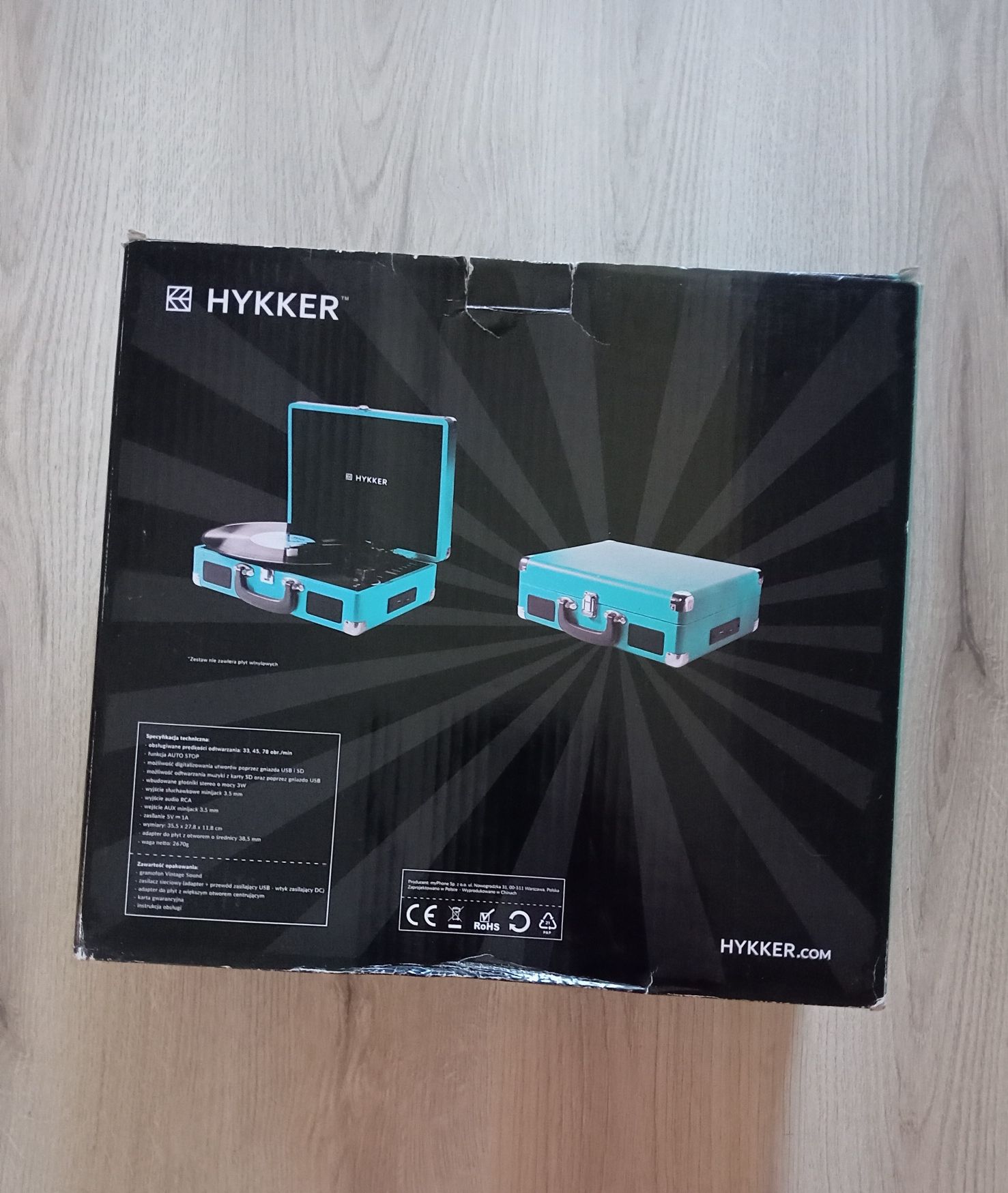 Przenośny Gramofon Hynker