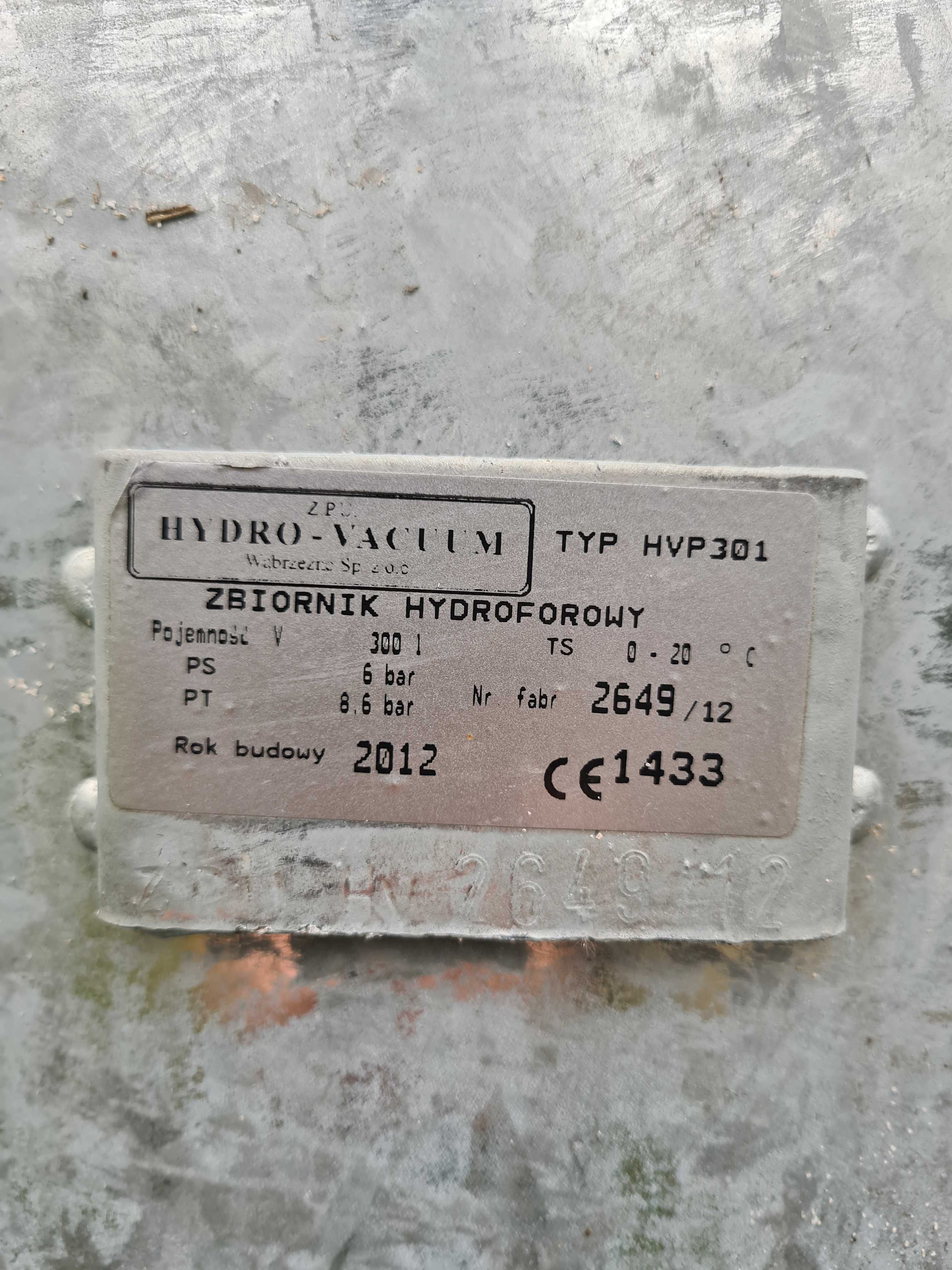 Zbiornik hydroforowy 300l Hydro Vacuum
