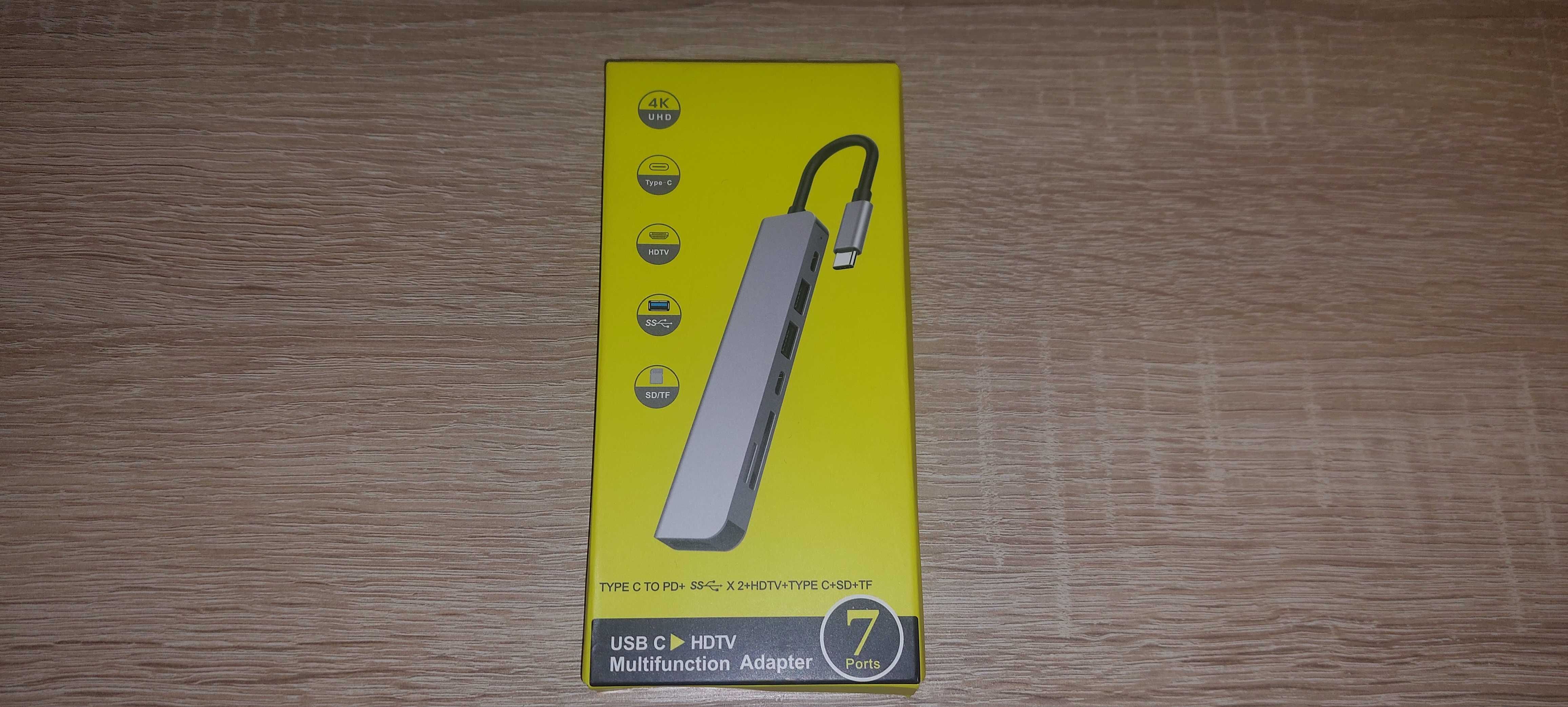Adapter Hub 7w1 na USB-C