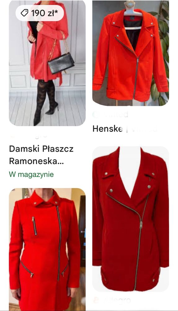 Plaszczyk damski .