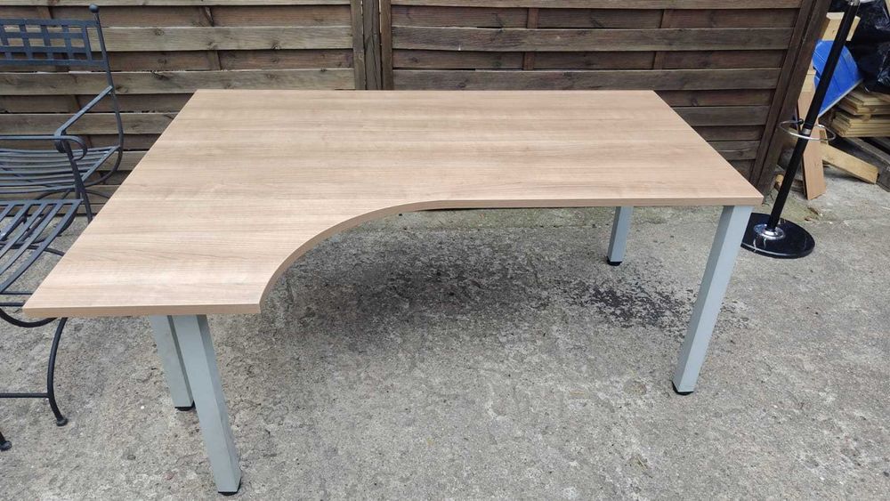 Biurko narożne 160x120 blat duży solidny