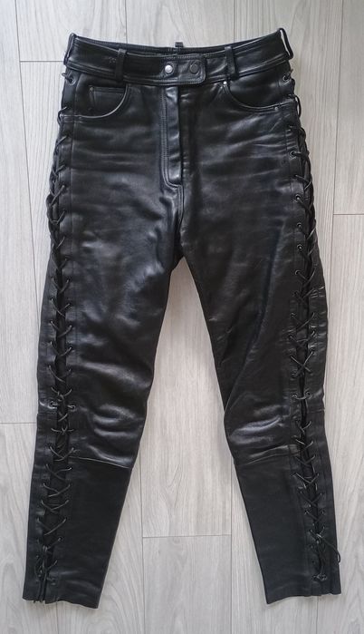 Spodnie skórzane wiązane Louis 44