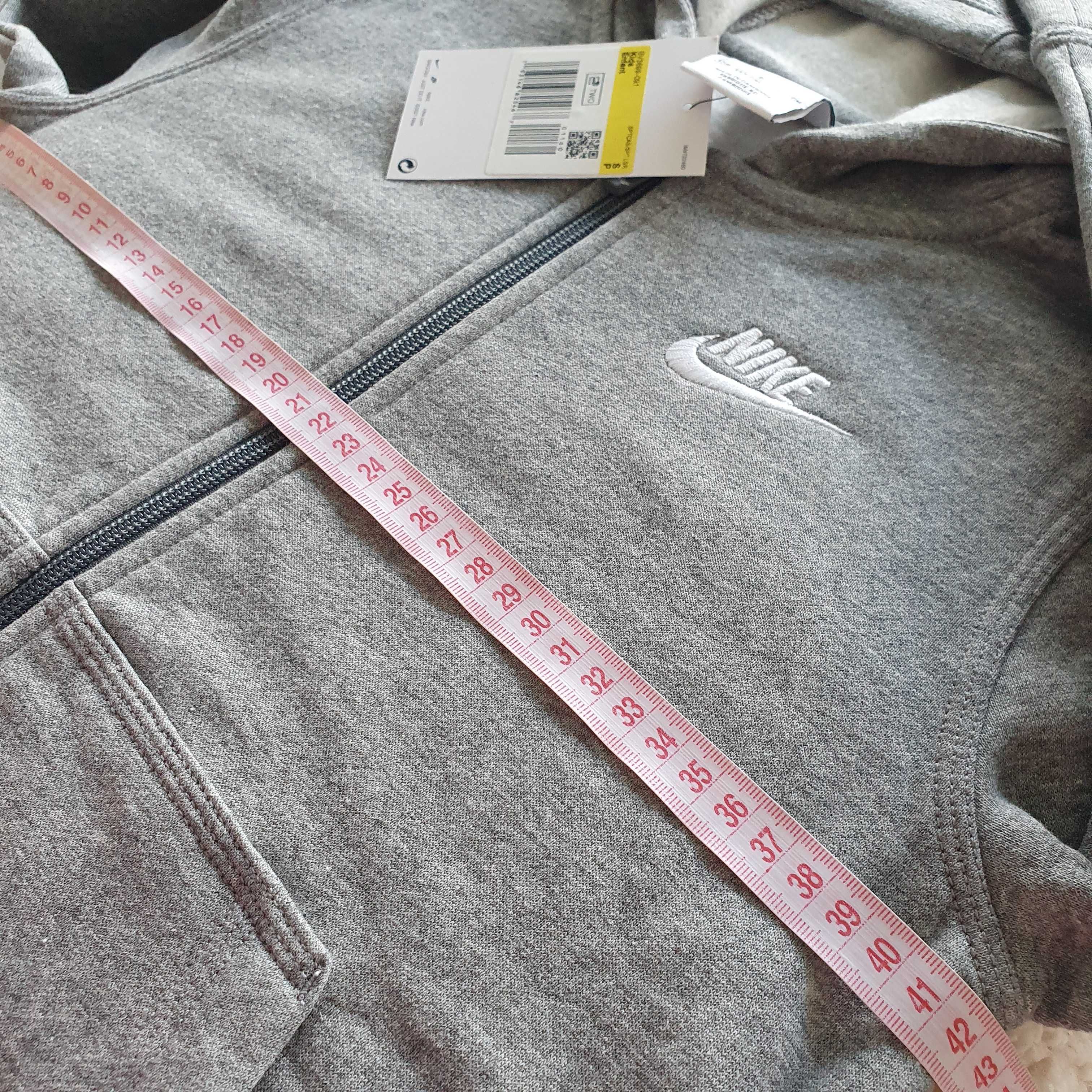 Nike Hoodie com fecho para criança, novo, tamanho S, 128-137cm