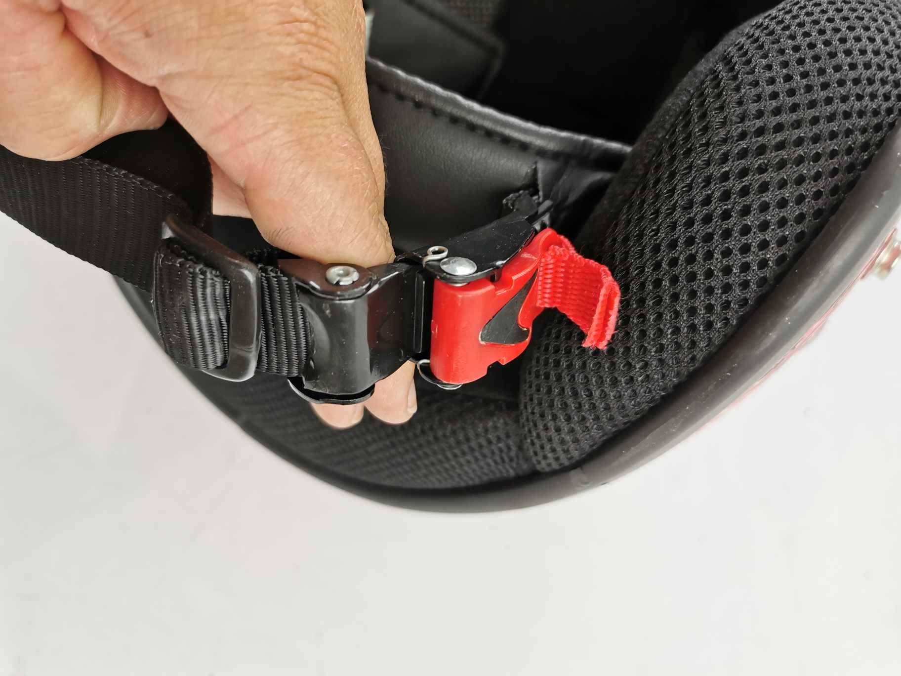 Kask na motocyklowy M XA S L na motor różowy