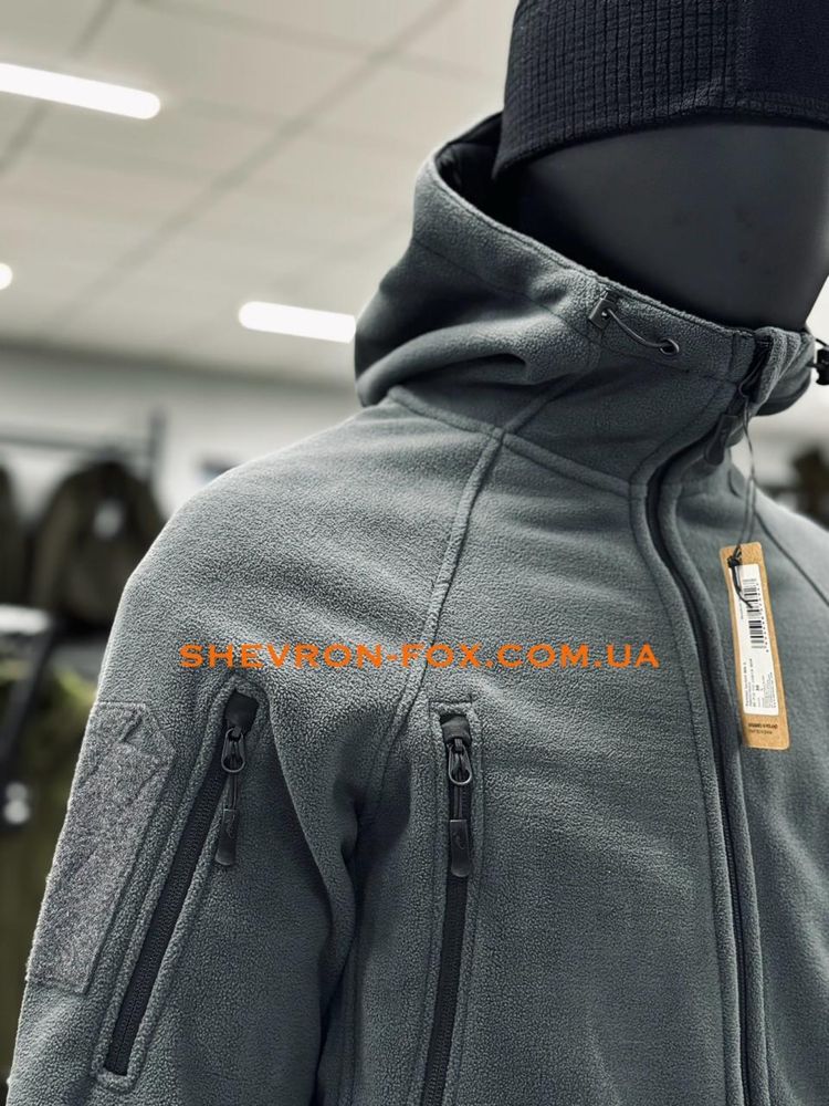 Флісова кофта Helikon Patriot Mk2 Hybrid Fleece - Shadow Grey/Black