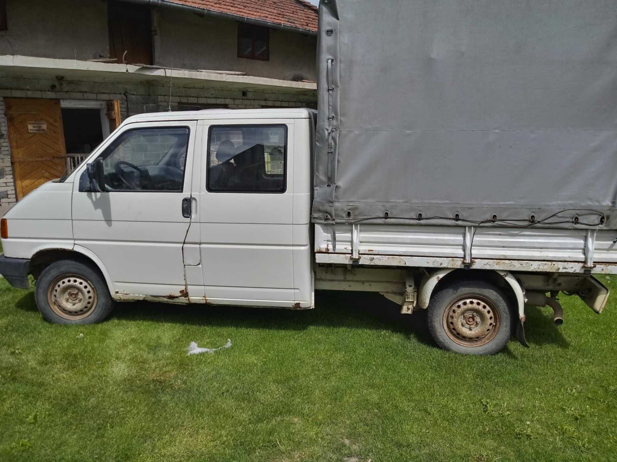 VW T4 Doka 2.4D 1992r - Niezawodny klasyk do pracy lub renowacji