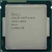 Процессор LGA1150 Gen4 Intel Core i5 4670 4x3,40-3.60GHz 6M Cashe 84W